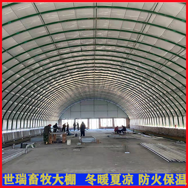 现代化养羊大棚建设 保温羊棚安装 肉羊养殖大棚施工建造