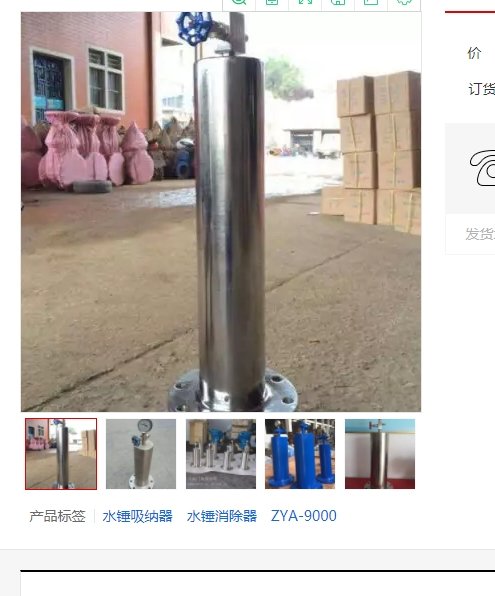 水锤吸纳器吸纳器
