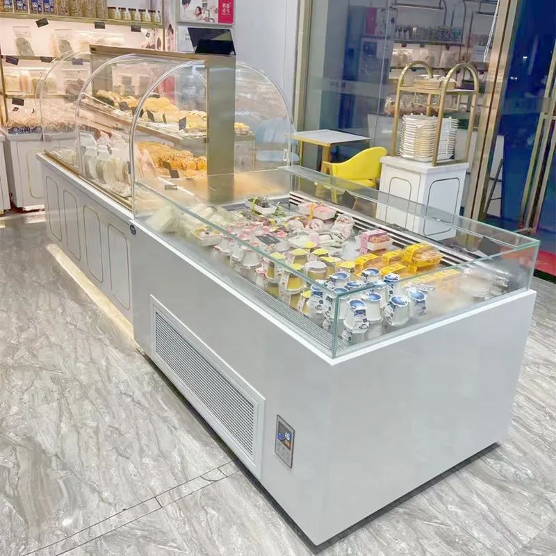 定制的面包展示柜更加符合店家的心意  面包柜  广州烤漆柜