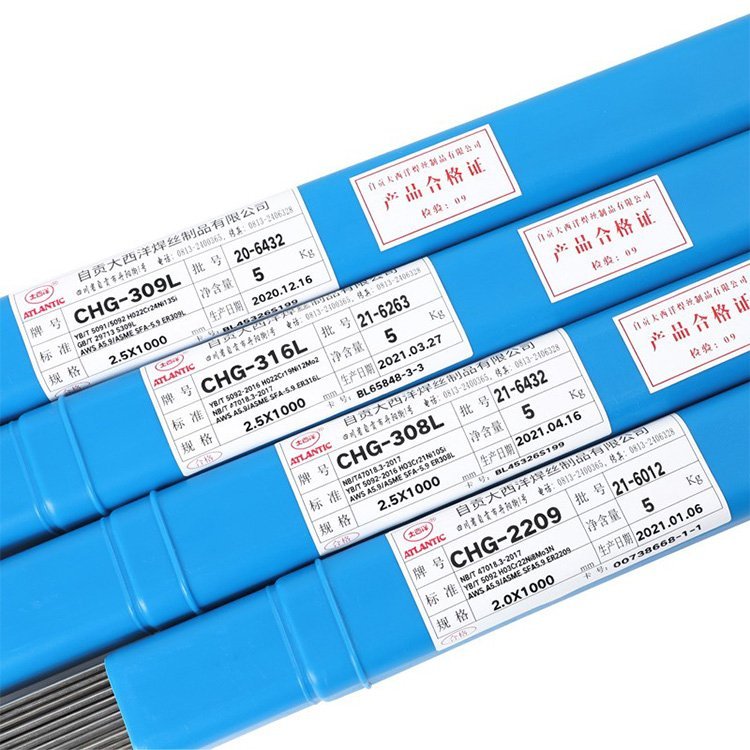 大西洋不锈钢焊丝 药芯CHT308L二气保CHM304实芯  耐磨药芯焊丝  明弧焊焊丝  镍基焊条
