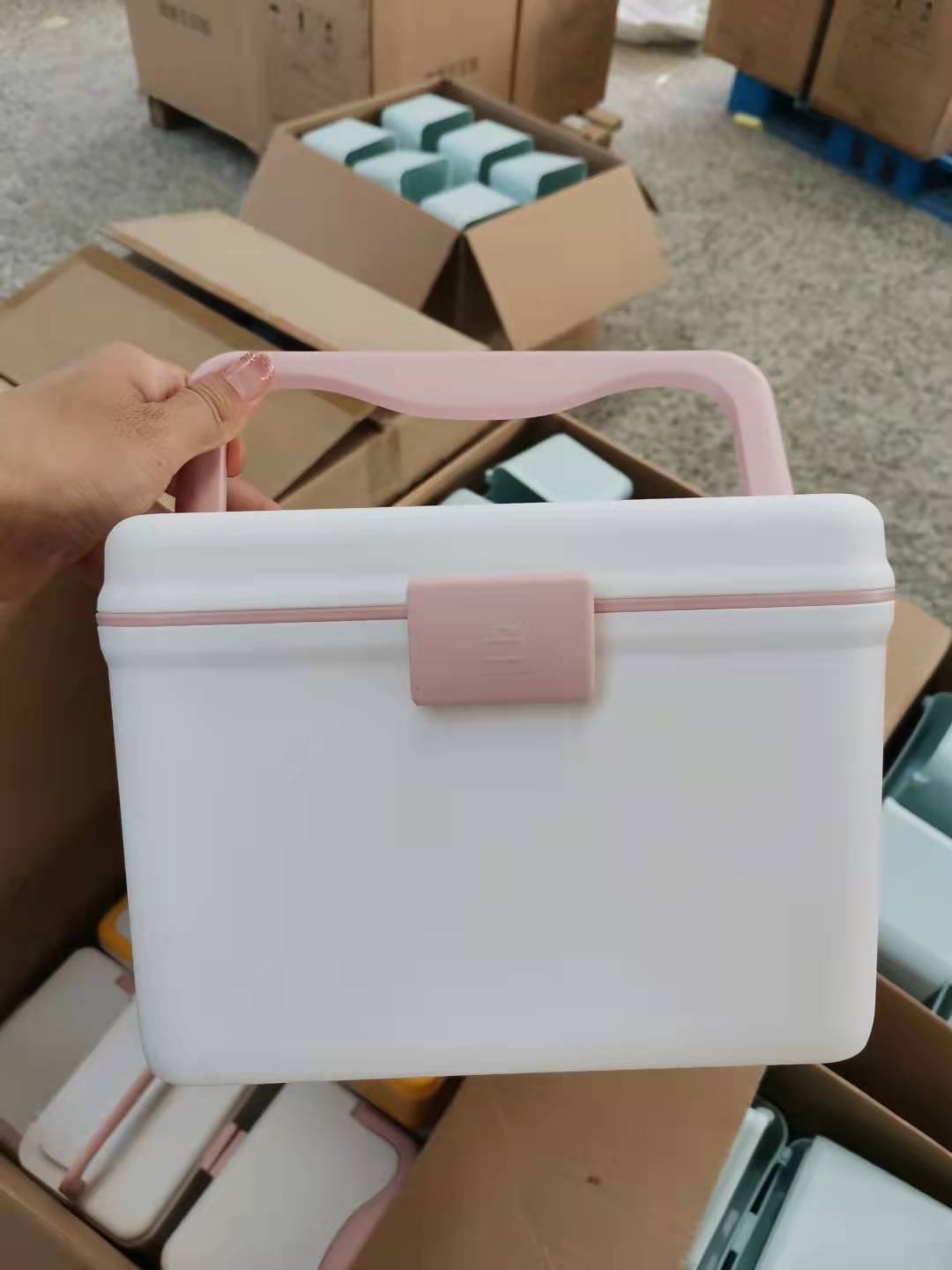 鹤岗市双层式小药箱多功能收纳箱礼品饰品整理箱