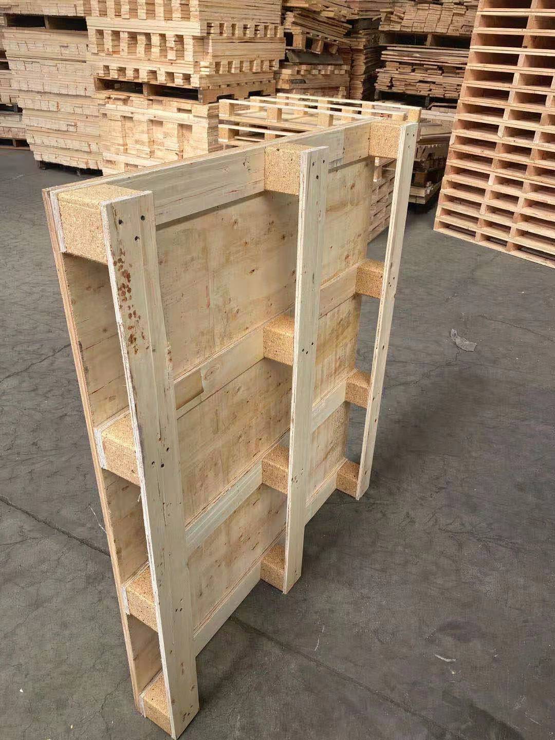 潍坊木栈板厂家 四面进叉 免熏蒸出口发货使用  托盘  胶合板托盘  免熏蒸托盘