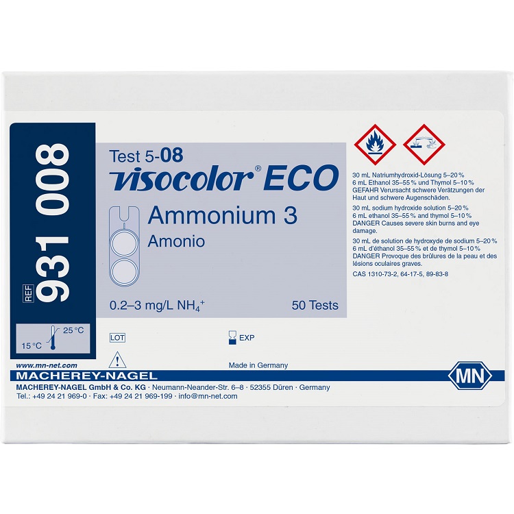 Visocolor ECO Ammonium 3铵比色测试盒  931008  MN 931008  MACHEREY-NAGEL931008