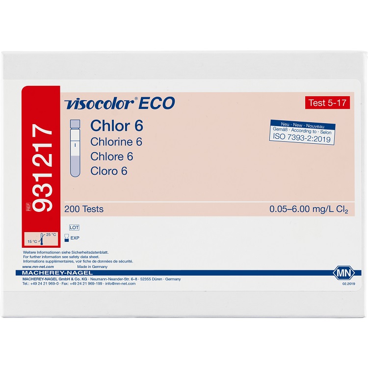 Visocolor ECO Chlorine 6氯测定试剂盒  931217  MN 931217  MACHEREY-NAGEL931217