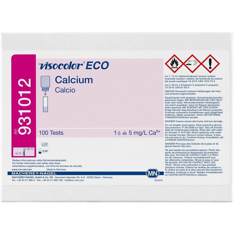 Visocolor ECO Calcium 钙滴定测试盒  931012  MN 931012  MACHEREY-NAGEL931012