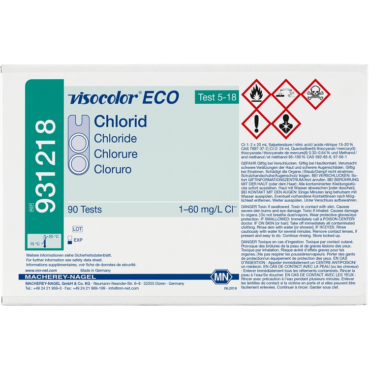 Visocolor ECO Chloride氯化物填充试剂盒  931218  MN 931218  MACHEREY-NAGEL931218