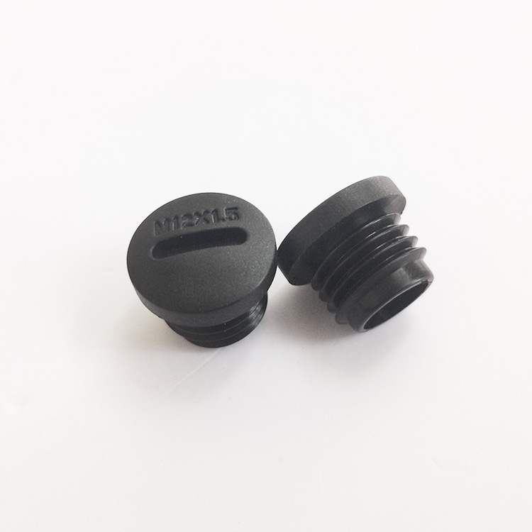 防水螺纹堵头M12*1.5mm尼龙闷盖密封孔塞头 龙三制造