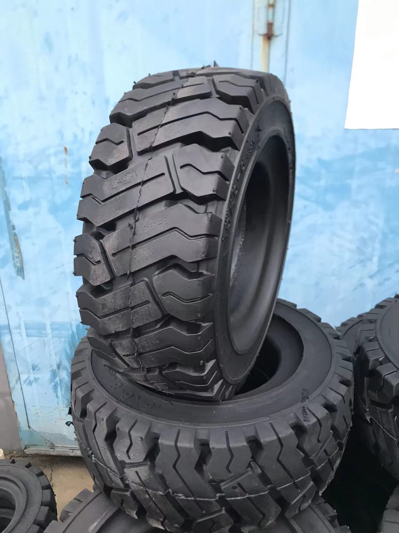 除雪设备实心轮胎16x6-8拖车实心轮胎16*6-8平板拖车  叉车轮胎