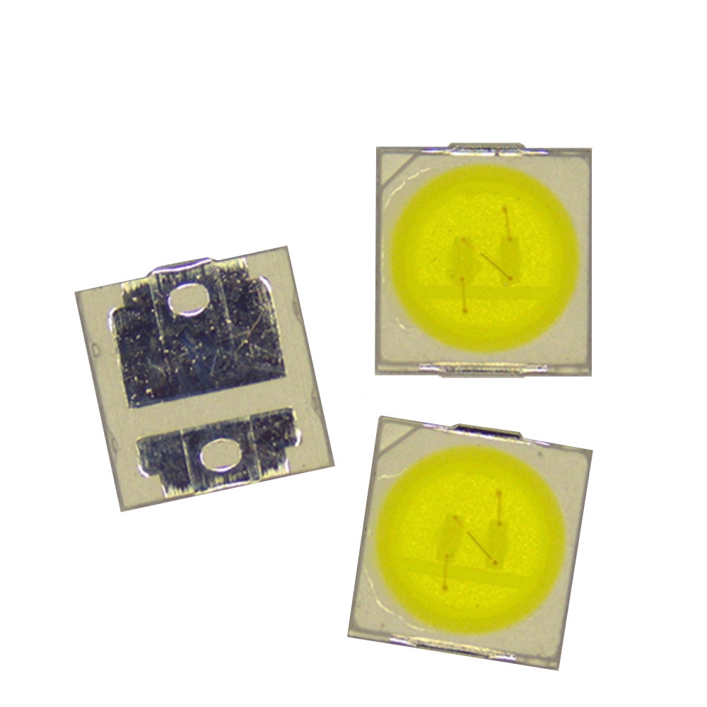 led3535冷白光1W6V双芯灯珠正白偏蓝9v18v36v