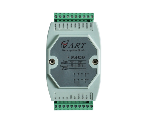 4路继电器PLC开关量输入输出模块DAM3024&nbsp;&nbsp;阿尔泰科技