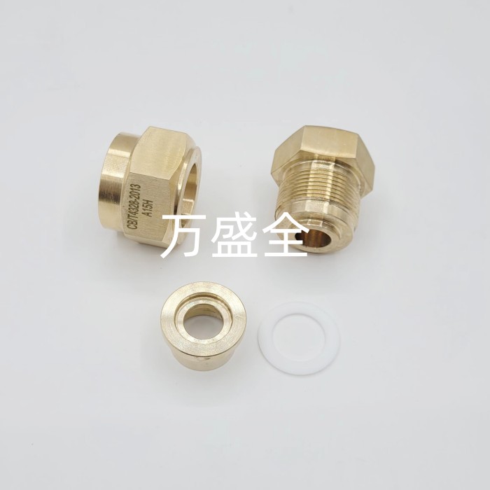 黄铜 CB4328-2013 管子平肩螺纹接头&nbsp;&nbsp;平肩接头