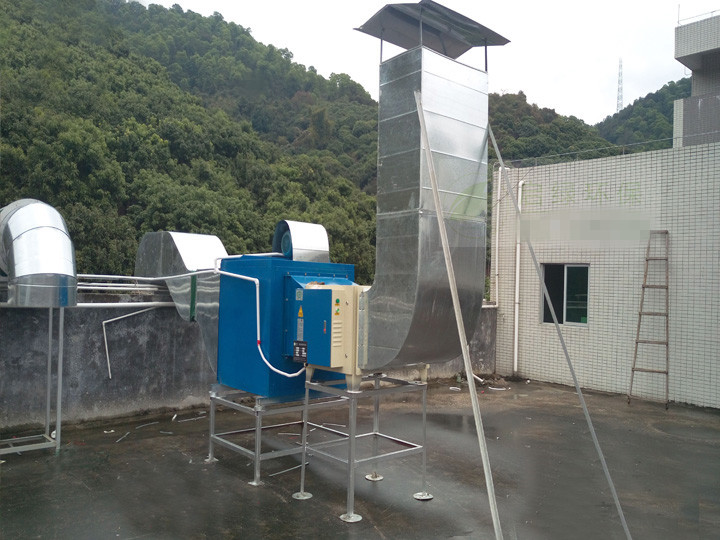 广东桥头工厂油烟处理设备 炒菜净化机  启绿环保  油烟净化机  废气净化