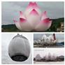南阳大型水景 含苞待放桃子雕塑 粉嫩水果雕塑摆件