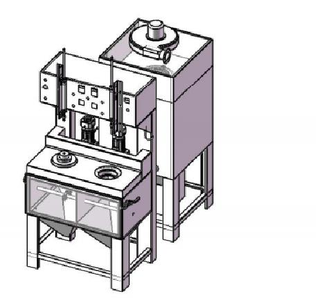 BHPS-9060双工位内壁喷砂机&nbsp;&nbsp;抛丸机&nbsp;&nbsp;除尘器