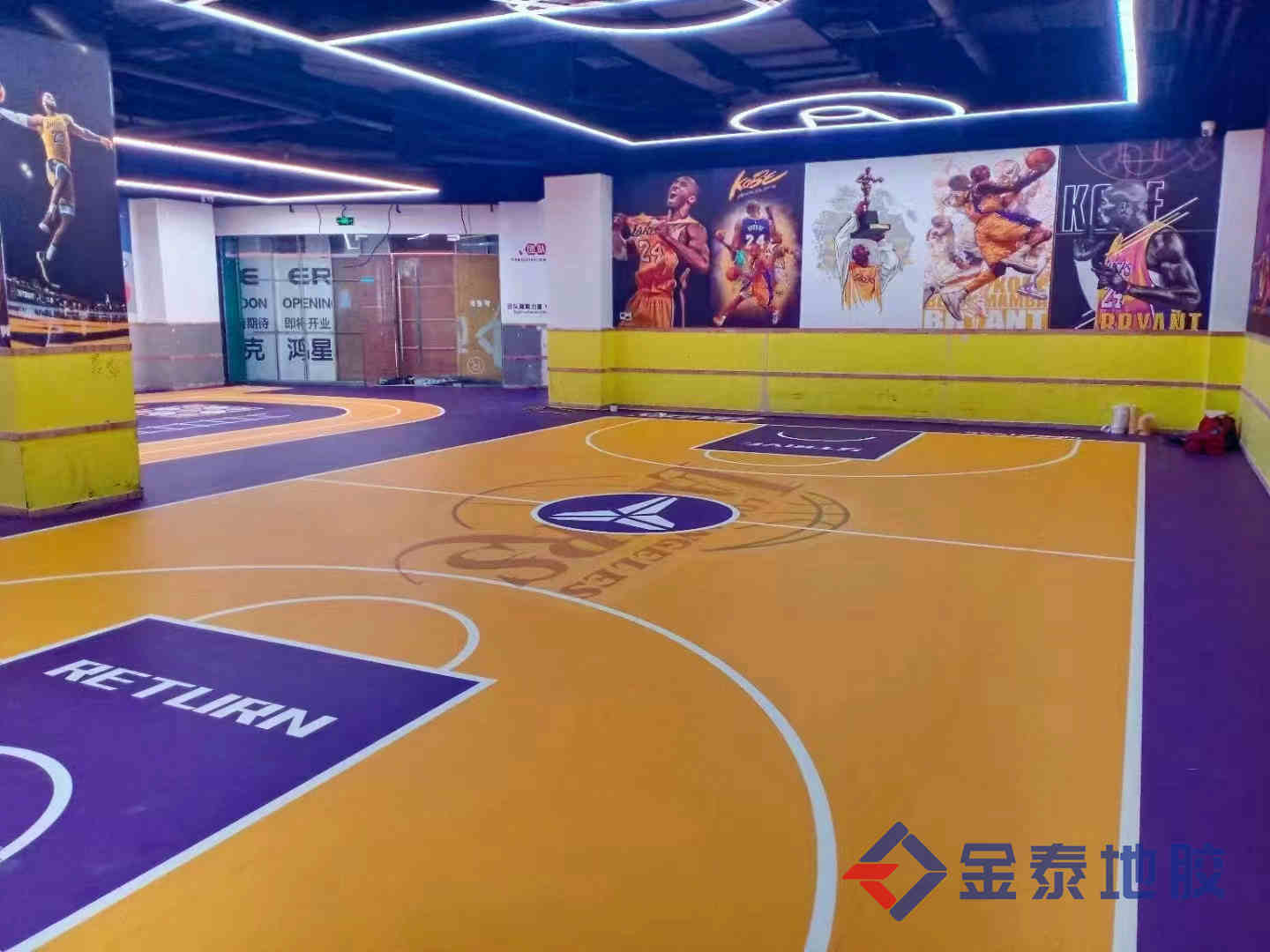 供应廊坊篮球环保运动地胶  篮球运动地板  篮球PVC地板