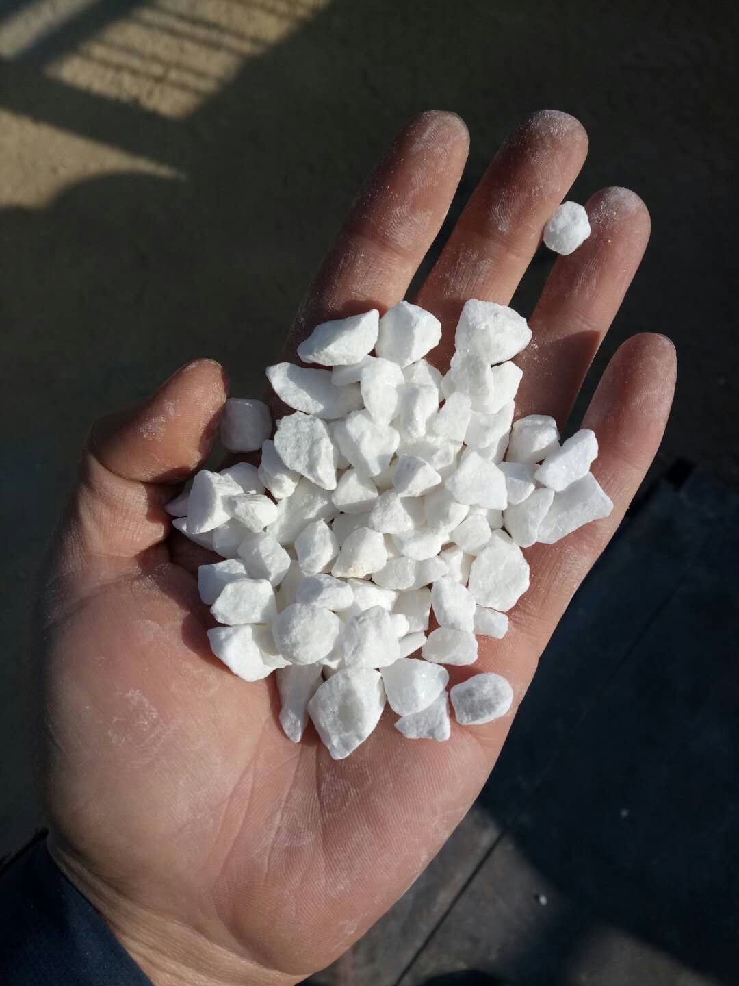 白石子枯山水装饰白鹅卵石机制白石子  枯山水白石子