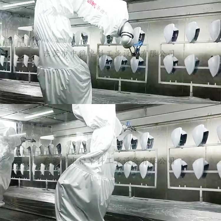 汽车扰流板喷涂生产线 零部件自动喷漆设备 中雅卓科涂装  汽车零部件喷涂设备