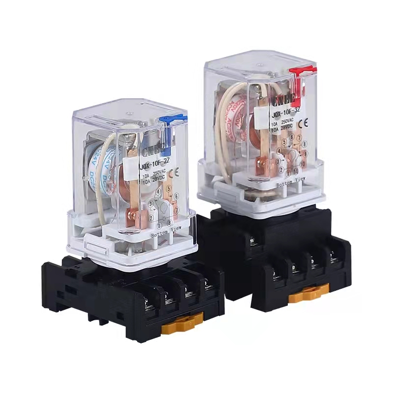 生产大功率圆脚中间继电器JTX-2C电磁交流220伏直流24