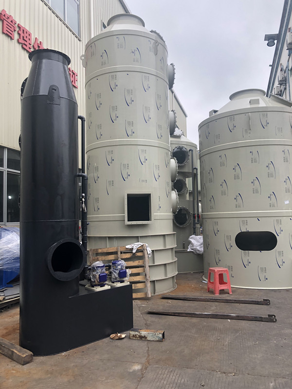 广东黄江旋流喷淋除尘塔 车间建材打磨粉尘净化  启绿环保  旋流喷淋塔  废气净化