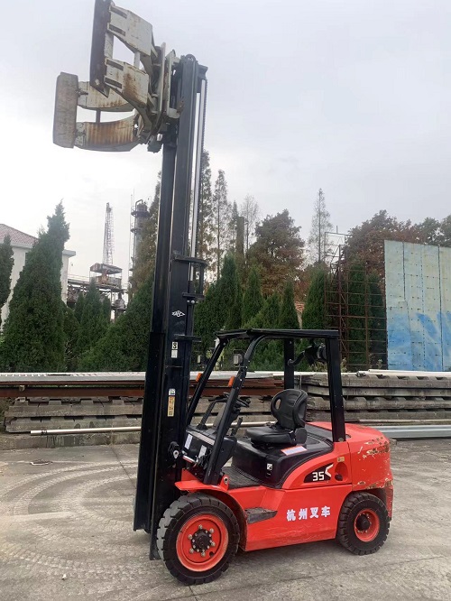2020年出厂杭叉3.5吨抱夹叉车卡斯卡特纸卷夹  二手圆抱夹  卡斯卡特圆抱夹