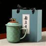 定做陶瓷茶杯商务礼品杯陶瓷办公盖杯定做创意陶瓷杯子
