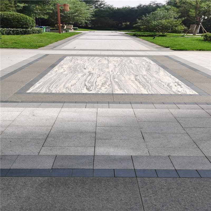 浪淘沙石材河北浪淘沙花岗岩荔枝面水洗面喷砂面幻彩灰  浪淘沙花岗岩厂家  浪淘沙水洗面