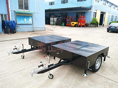 0.7吨小型消防平板拖车ATV全挂车 ATV拖车