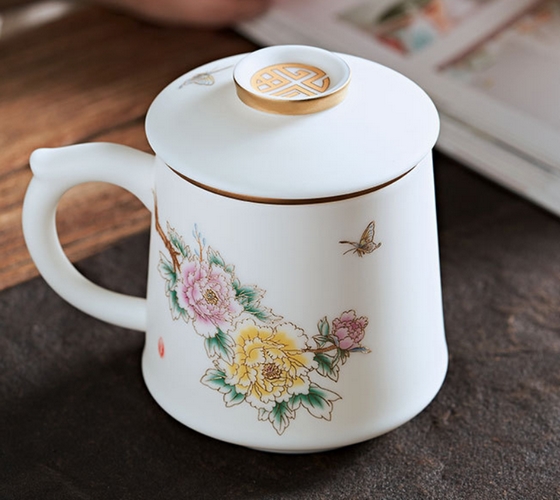 陶瓷水杯陶瓷茶杯礼品杯陶瓷杯定做马克杯骨瓷咖啡杯  骨瓷咖啡杯碟  陶瓷茶杯水杯  陶瓷办公会议盖杯