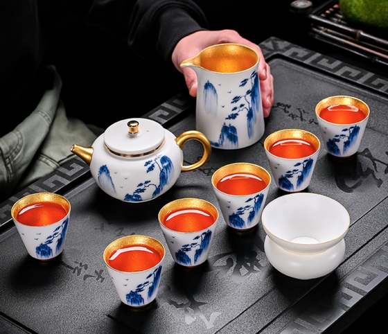 高档礼品杯子创意办公室水杯双层玻璃杯保温杯定制  骨瓷咖啡杯碟  陶瓷艺术品茶叶罐  陶瓷办公会议盖杯