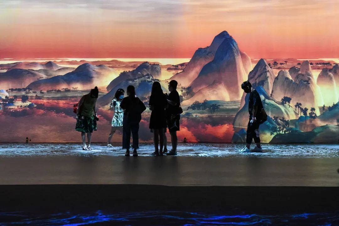 千里江山光影艺术展  全息投影  光影秀  艺术馆 网红馆