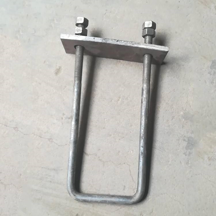 镀锌U型螺栓厂家 建筑悬挑梁U型方卡 热镀锌U型管卡  热镀锌U型螺栓