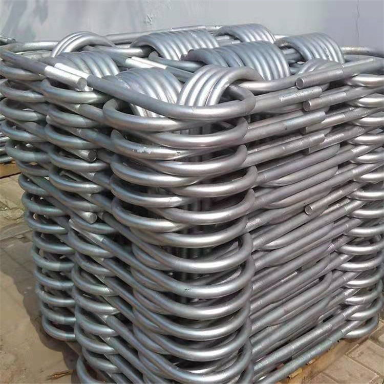 镀锌U型螺栓厂家 建筑悬挑梁U型方卡 热镀锌U型管卡  热镀锌U型螺栓