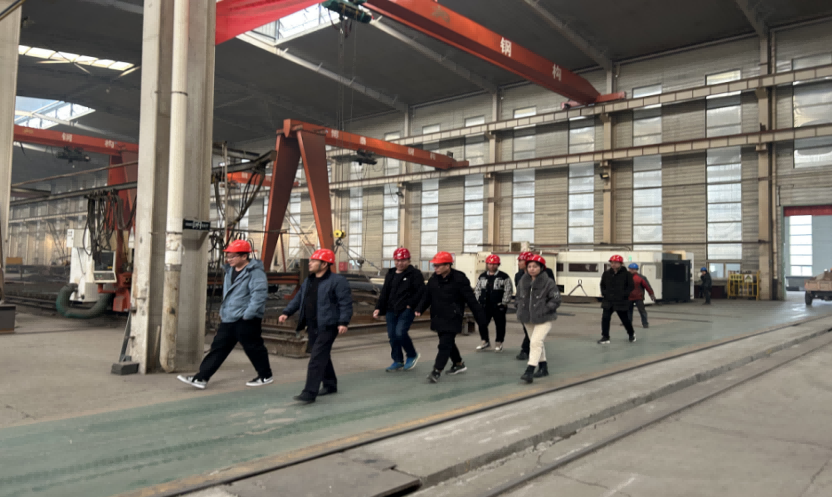 内蒙古三联化工客户考察博泰加工基地  博泰钢构  博泰钢结构  北京博泰