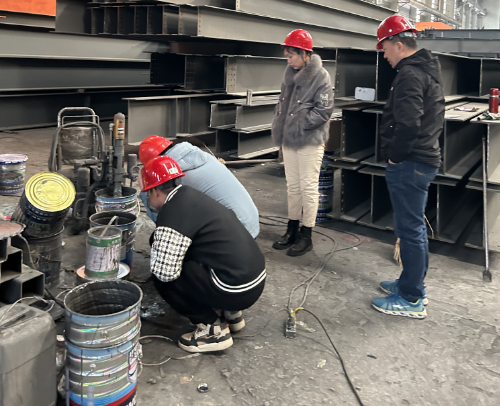 内蒙古三联化工客户考察博泰加工基地  博泰钢构  博泰钢结构  北京博泰