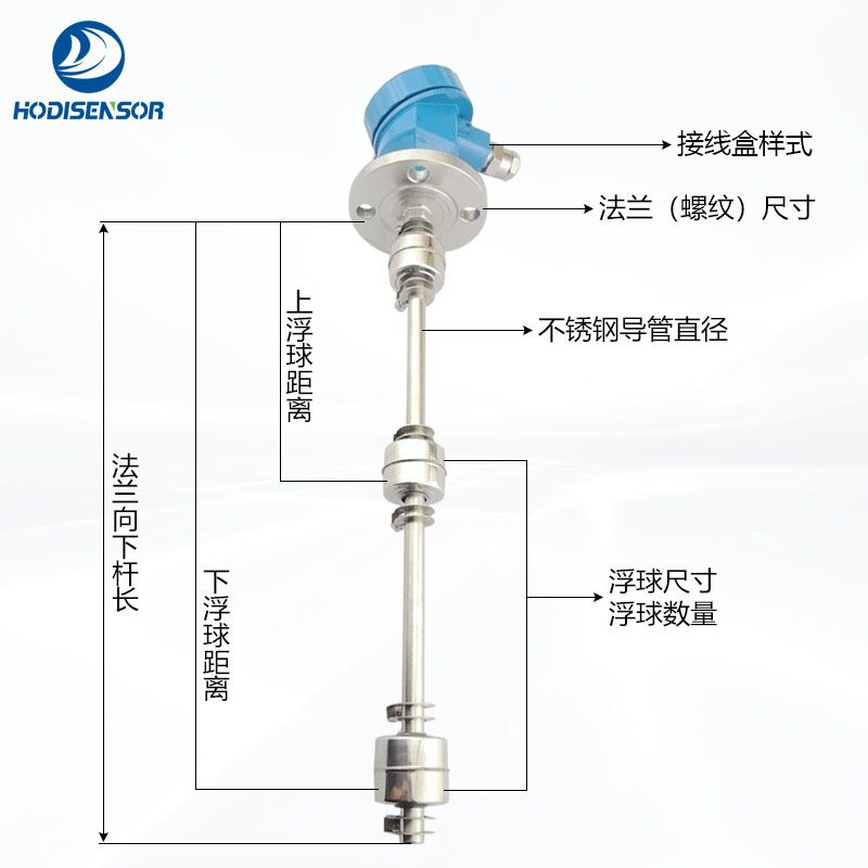防爆型不锈钢连杆浮球液位开关油位水位控制器  防爆型浮球液位开关