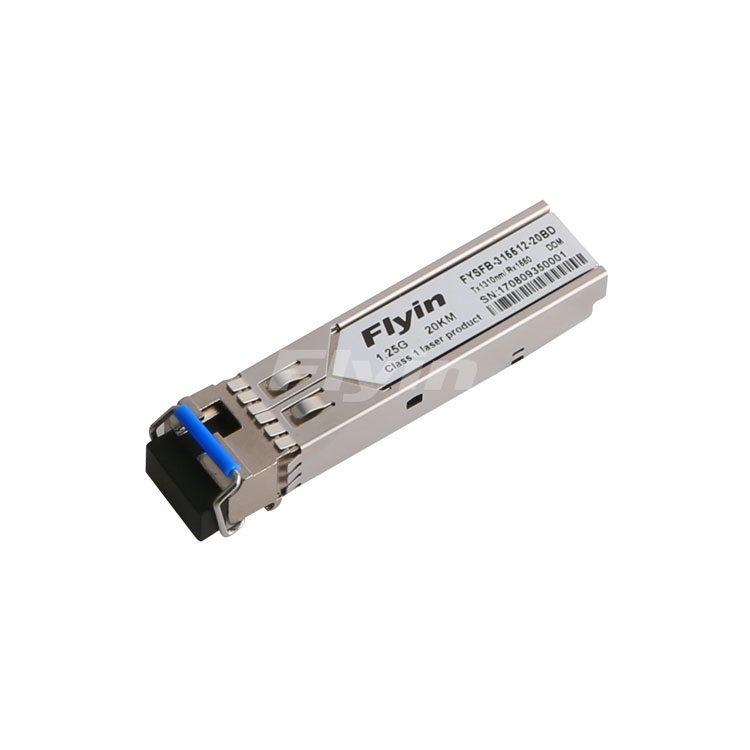 1.25G 20KM Tx1310Rx1550单模单纤光模块