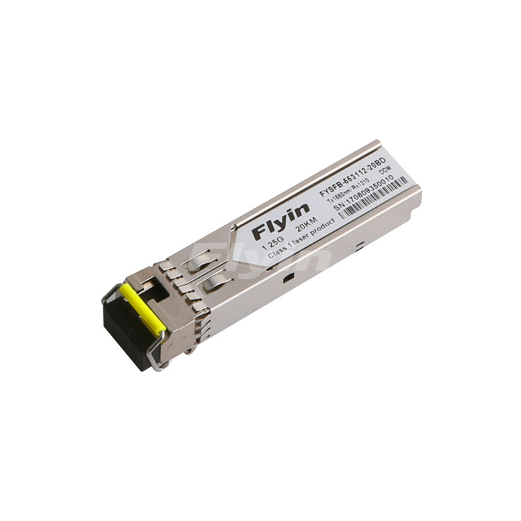 1.25G 20KM Tx1550Rx1310单模单纤光模块