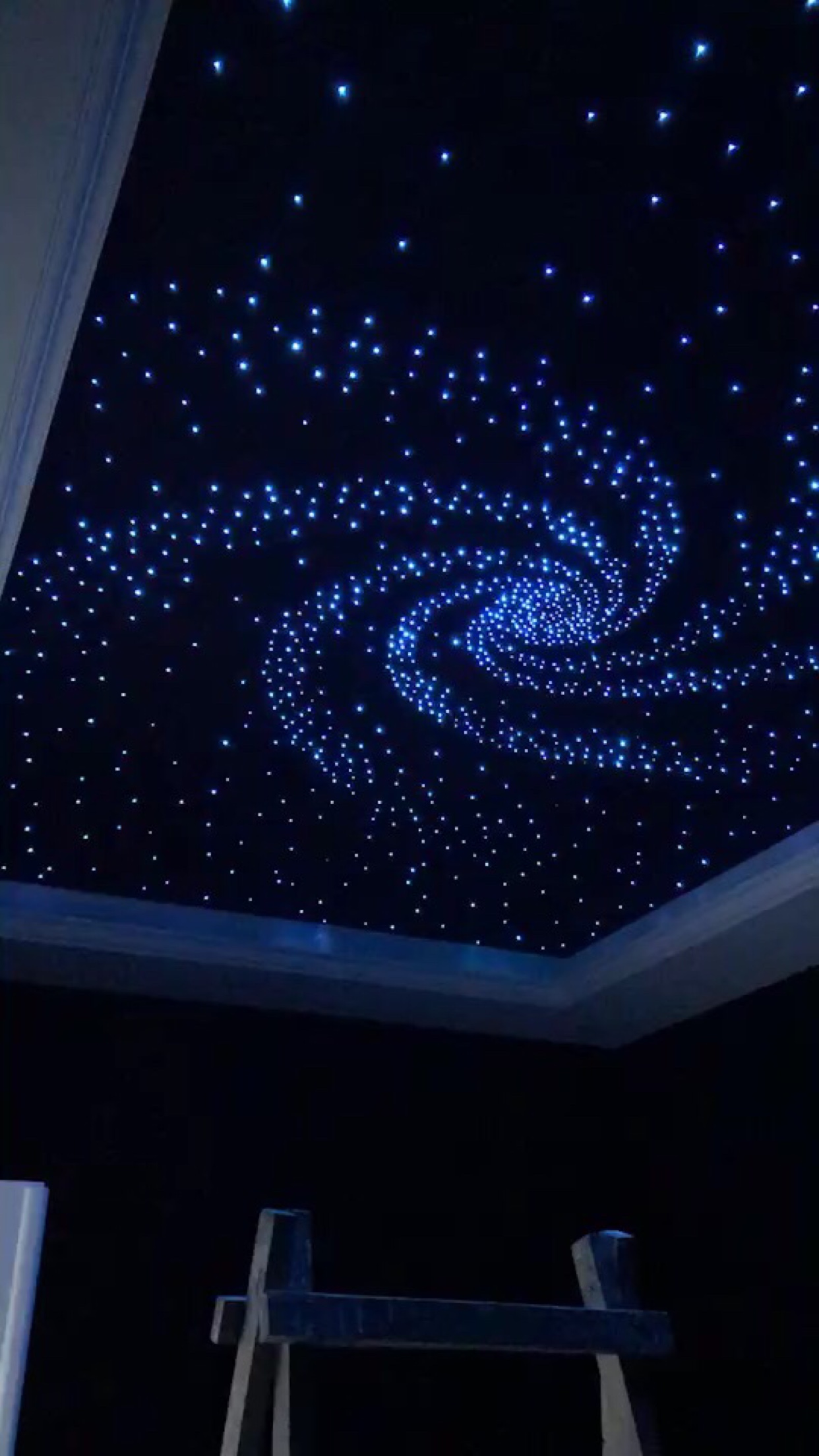 海口家庭别墅影音室 星空光纤灯吊顶 led星空吊顶儿童房  星空顶  吸音棉  实心宇宙
