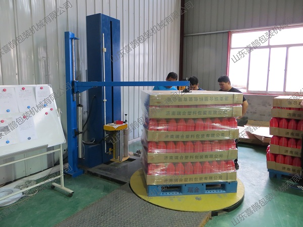 自动上断膜玻璃制品托盘缠绕机  托盘缠绕包装机  化工、电子  食品、饮料、造纸