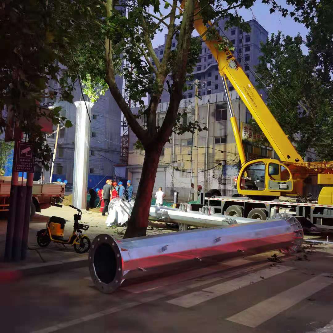 35KV电力输送钢杆价格 直线钢管杆图纸定制  35KV钢杆