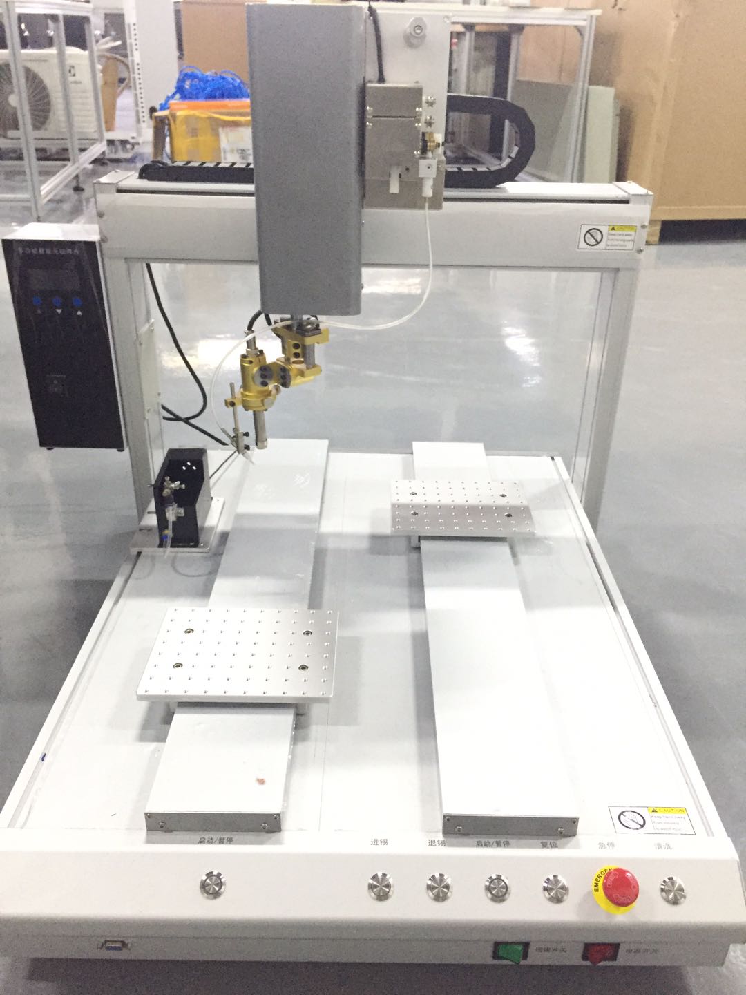 高科技产业自动化生产线点胶机,双工位自动点胶机 全自动点胶机 上海点胶机
