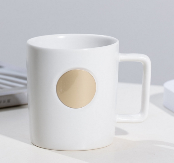 渡景山房茶杯定做高档商务礼品杯陶瓷茶杯定做陶瓷盖杯  陶瓷广告杯  陶瓷茶杯水杯