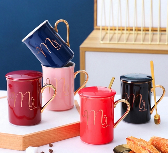 渡景山房茶杯定做高档商务礼品杯陶瓷茶杯定做陶瓷盖杯  陶瓷广告杯  陶瓷茶杯水杯