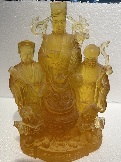 琉璃福禄寿三星 琉璃佛像 琉璃工艺品  琉璃摆件  琉璃工厂