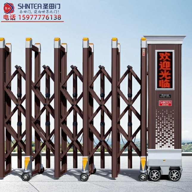 广西崇左伸缩电动门设计安装 成品电动伸缩门安装