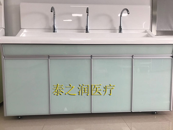 供应高分子材质手术室感应刷手池二人位洗手池  涮手池