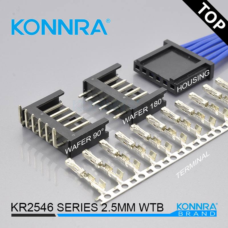 KR2546端子行车记录仪用端子线替代AMP2.54连接器  康瑞连接器  2.54mm间距  AMP连接器