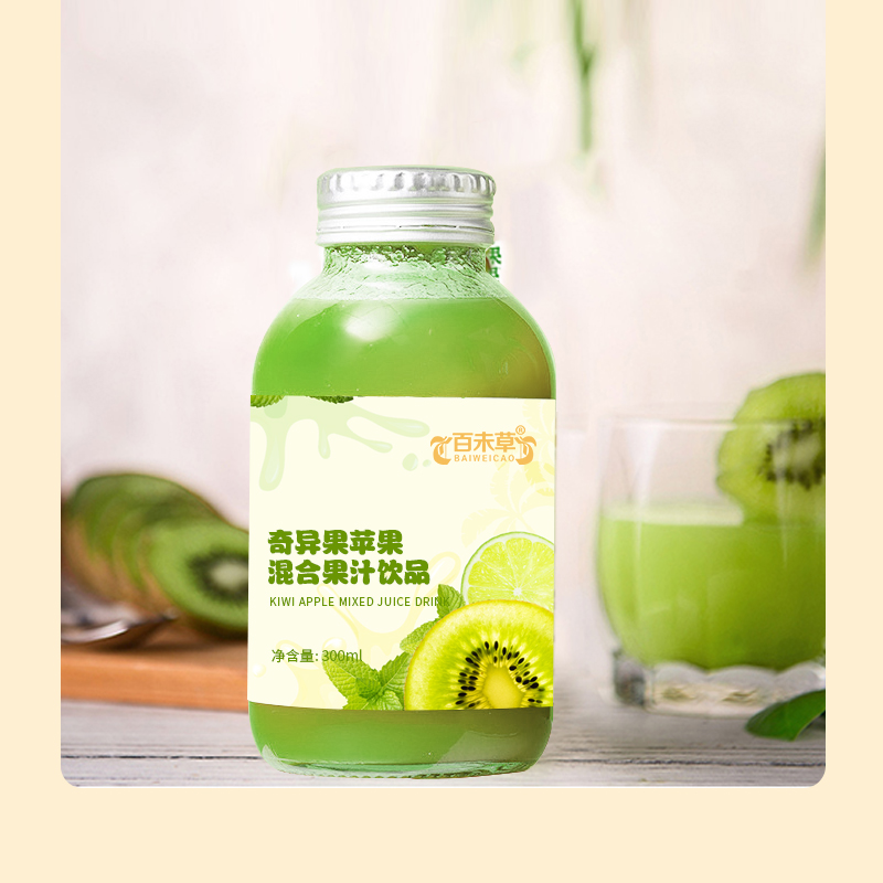 奇异果苹果混合果汁饮品线下商超植物原料饮料代加工  混合果汁代加工  混合果汁贴牌  混合果汁定制