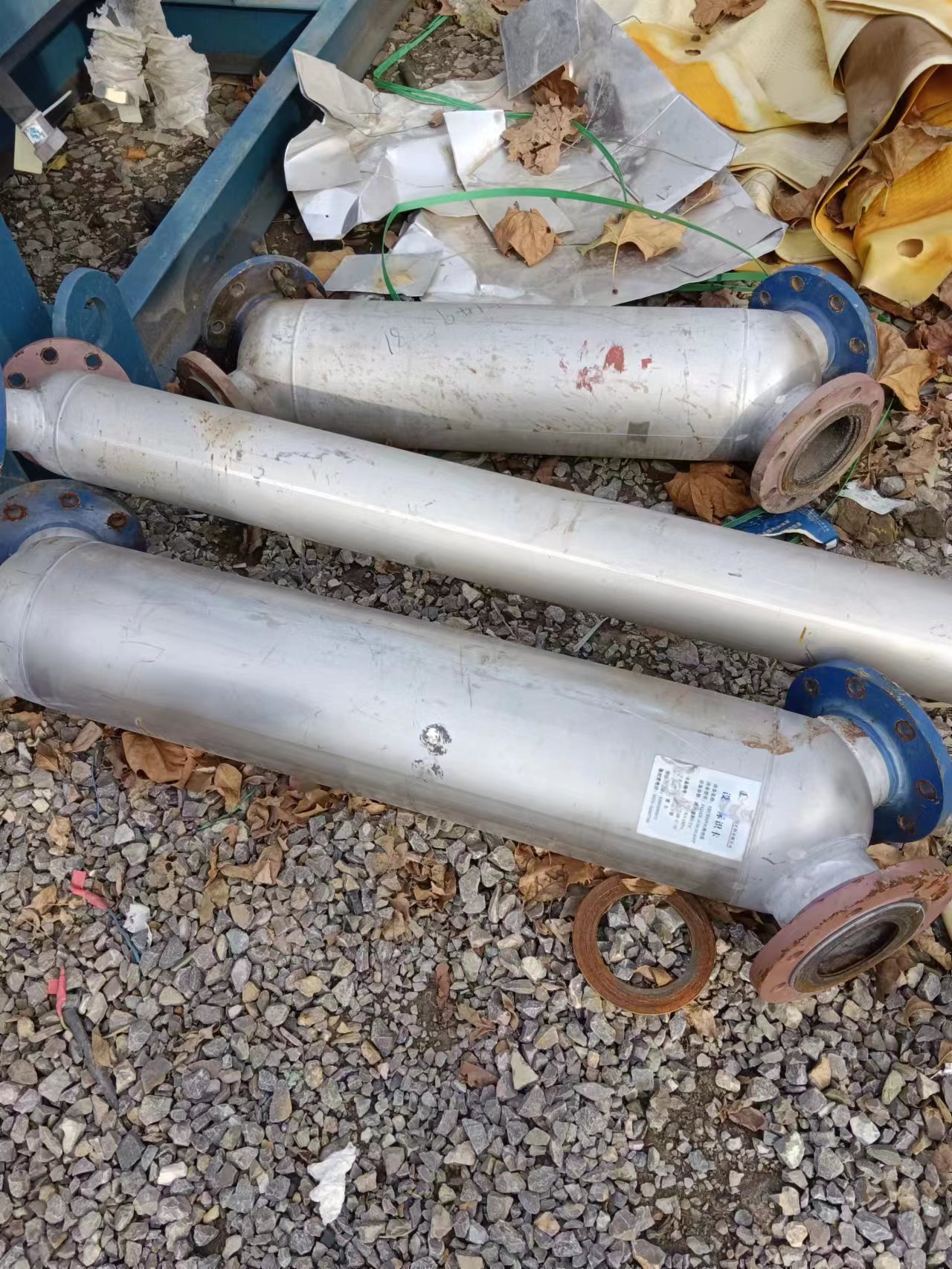 制药厂低价转卖冷凝器  二手冷凝器型号  二手换热器  二手冷凝器换热器数量