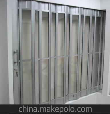商铺透明水晶折叠门定制上门测量安装承接卷帘门维修  水晶门  深圳水晶门  深圳市水晶门